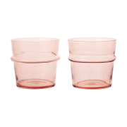 Ferm Living Boya juomalasi matala 30 cl 2-pack. Blush