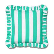 Classic Collection Tyynynpäällinen Ruffle Stripes 50x50 cm Sage