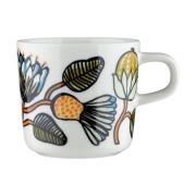 Marimekko Tiara kahvikuppi 20 cl White-warm orange-green