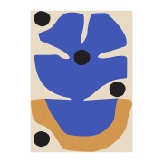 Paper Collective Flor Azul juliste 30 x 40 cm