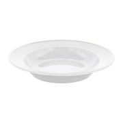 Pillivuyt Plissé syvä lautanen kultareunuksella Ø 22 cm Valkoinen