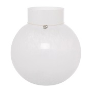 ERNST Ernst lasimaljakko pyöreä valkoinen K 25 cm Ø 24 cm