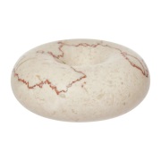 OYOY Savi marmori kynttilänjalka small 4 cm Offwhite