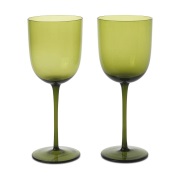 Ferm Living Host valkoviinilasi 30 cl, 2-pakkaus Sammalvihreä