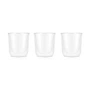 Bodum Douro kaksiseinäinen sake-lasi 6 cl 3-pakkaus Kirkas-bambu