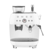 Smeg Smeg 50's Style espressokone kahvimyllyllä Valkea