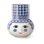 Bjørn Wiinblad Olga maljakko 20 cm Sininen