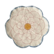 RICE Rice Flower lautanen Ø19,5 cm Blue reuna