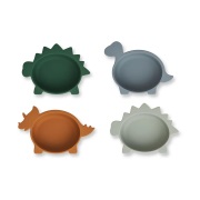 Liewood Iggy silikonikulho 4 osaa Dino blue multi mix