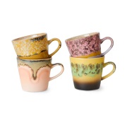 HKliving 70's ceramics Americano muki 4 kpl 26 cl Radiant