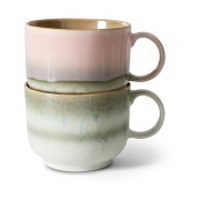 HKliving 70's teekuppi 42,5 cl 2 osaa Nova