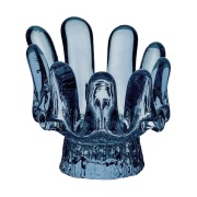 Kosta Boda Solros kynttilänlyhty pyöreä lasi 9,2 cm Sininen