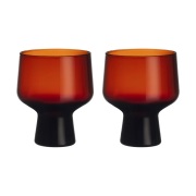 Iittala Solare lasi jalalla 29 cl 2-pack. Kupari