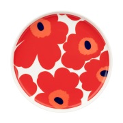 Marimekko Unikko lautanen Ø 20 cm Valkoinen-punainen-sininen