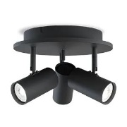 Belid Tyson 3-spottivalaisin Ø25 cm Musta