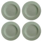 Scandi Living Dots lautanen 28 cm 4-pakkaus Vihreä