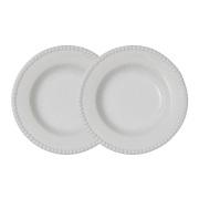 PotteryJo Daria syvä lautanen Ø 26 cm, 2-pakkaus Cotton white shiny