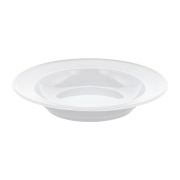 Pillivuyt Plissé syvä lautanen kultareunuksella Ø 22 cm Valkoinen