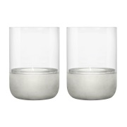 blomus Calma kynttilälyhty Ø 7 cm 2-pakkaus Light grey