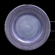 Mateus Stripes lautanen Ø 21 cm Orvokki