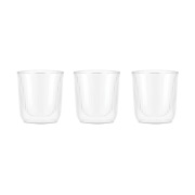 Bodum Douro kaksiseinäinen sake-lasi 6 cl 3-pakkaus Kirkas-bambu