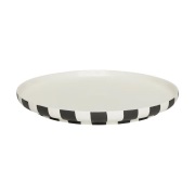 OYOY Toppu ruokalautanen Ø26,5 cm Black-white
