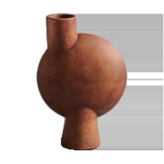 101 Copenhagen Sphere Bubl maljakko Midi Terrakotta