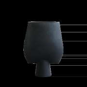 101 Copenhagen Sphere vaasi Square Big Ø33 cm Musta