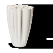 Ferm Living Dedali maljakko 25 cm Off-white
