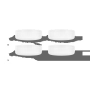 Ferm Living Ripple aamiaiskulho 4 kpl Frosted