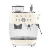 Smeg Smeg 50's Style espressokone kahvimyllyllä Kermanvalkoinen