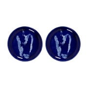 Serax Ottolenghi Feast lautanen S Ø19 cm 2-pakkaus Dark blue-pepper wh...