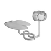 Hilke Collection Ninfea No.1 kynttilänjalka Nikkelöity messinki.