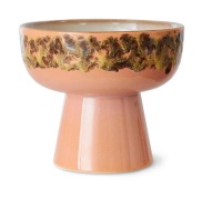 HKliving 70's tapaskulho jalalla L Ø12,5x11 cm Lush