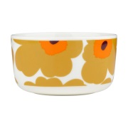 Marimekko Unikko kulho 5 dl White-caramel-warm orange