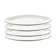 Serax Silhouette oval lautanen S 10x18,5 cm 4 kpl White