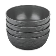 Koziol Club kulho Ø16,2 cm 4-pack biokierrätysmuovi Nature ash grey