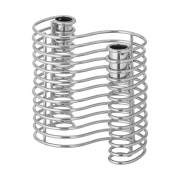 Bloomingville Wavela kynttilänjalka 15,5x14,5 cm Hopea