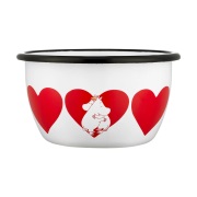 Muurla Moomin emalikulho 60 cl Sydän