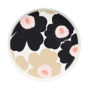Marimekko Unikko lautanen Ø 20 cm Off white-charcoal-sand-pink