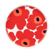 Marimekko Unikko lautanen Ø 20 cm Valkoinen-punainen-sininen