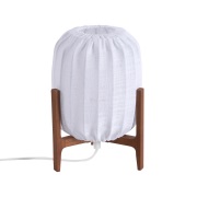 Watt & Veke Prisma pöytälamppu Dark ash-White, Mini Ø16×24,3 cm