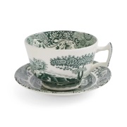 Spode Heritage Green Italian kuppi ja lautanen Vihreä, aamiainen, 0,28...