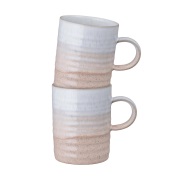 Denby Kiln  uurrettu muki Koralli beige, 2 kpl