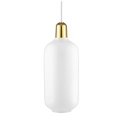 Normann Copenhagen Amp valaisin iso Valkoinen-messinki