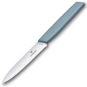 Victorinox Swiss Modern sahalaitainen vihannesveitsi 10 cm, vaaleansin...