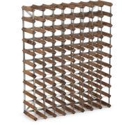 Traditional Wine Racks Itse koottava viinipulloteline 90 pullolle, tum...