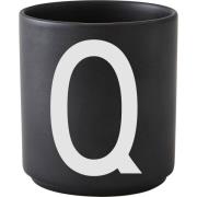 Design Letters Yksilöity posliinikuppi, musta, Q