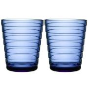 Iittala Aino Aalto lasit 22 cl 2 kpl, ultramariinin sininen