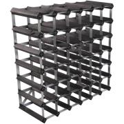 Traditional Wine Racks Black Ash -viinipulloteline, 42 pulloa